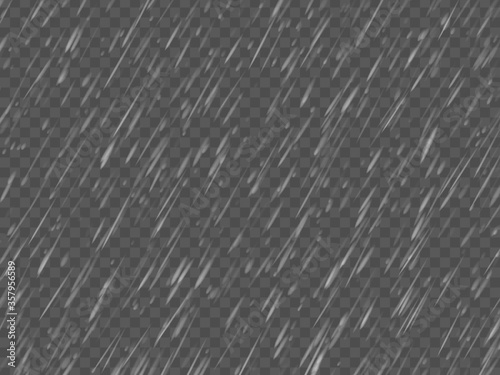Rain texture. Transparent effect. Abstract vector background