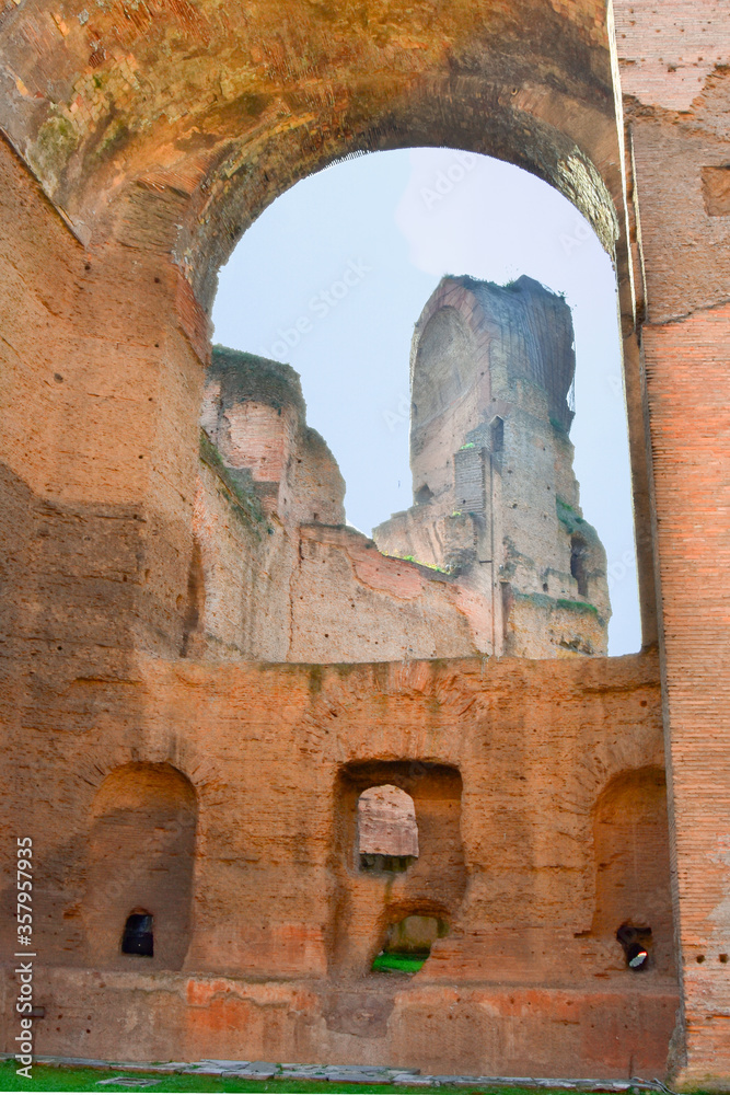 Terme di Caracalla or The Baths of Caracalla in Rome, Italy