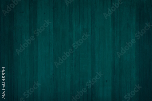 Green wood background, old wooden wall, painted texture.