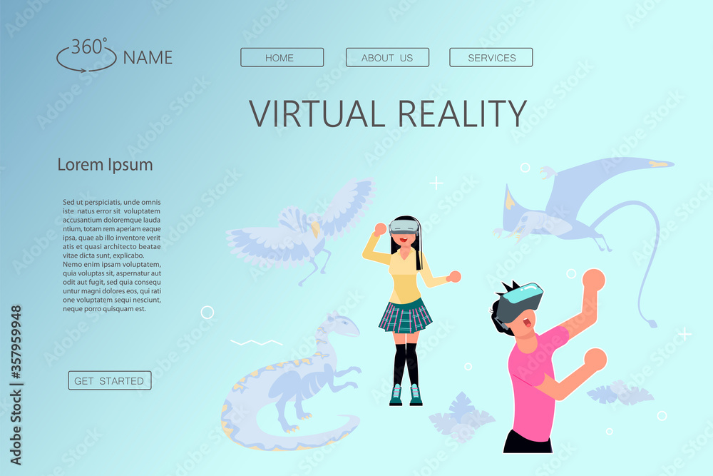 Webpage for VR technology