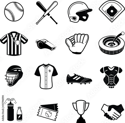 Baseball and softball icon