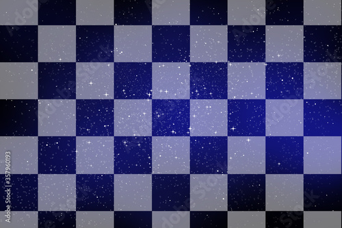 星空のチェック模様
