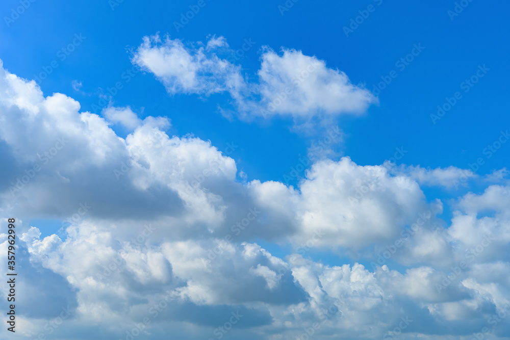 beautiful blue sky with white clouds in the morning horizontal composition beautiful blue sky with white clouds in the morning horizontal composition