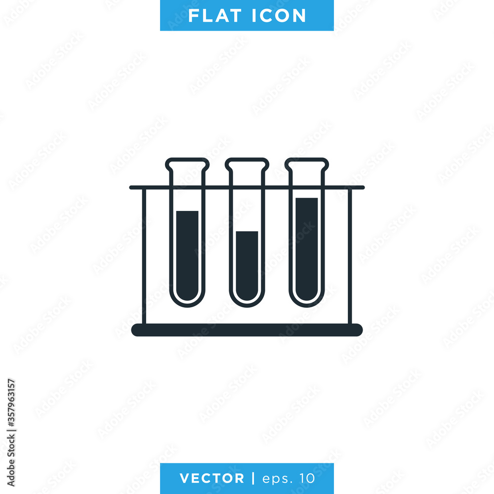 Flask Erlenmeyer Icon Vector Design Template. Lab Equipment Sign. Flask Erlenmeyer Icon Vector Design Template. Lab Equipment Sign.