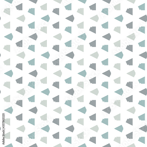 Contemporary geometric pattern. Repeated arrows ornament. Modern geo abstract background. Seamless surface design. Minimalist wallpaper. Digital paper, textile print. Vector illustration