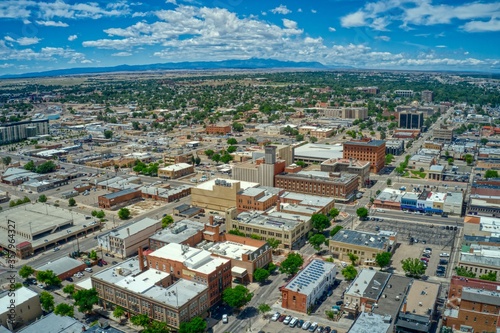 Downtown Pueblo  Colorado during Summer