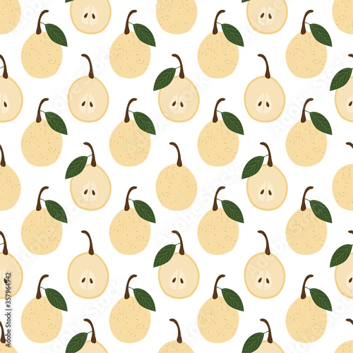 Pear.  Vector Patterns