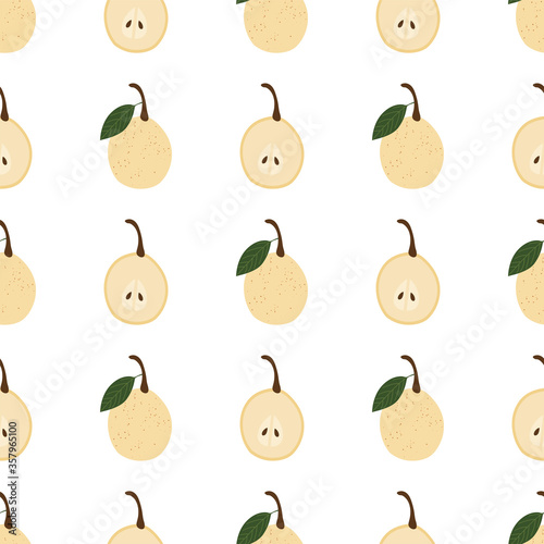 Pear.  Vector Patterns