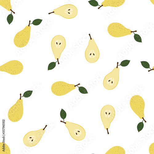 Pear.  Vector Patterns