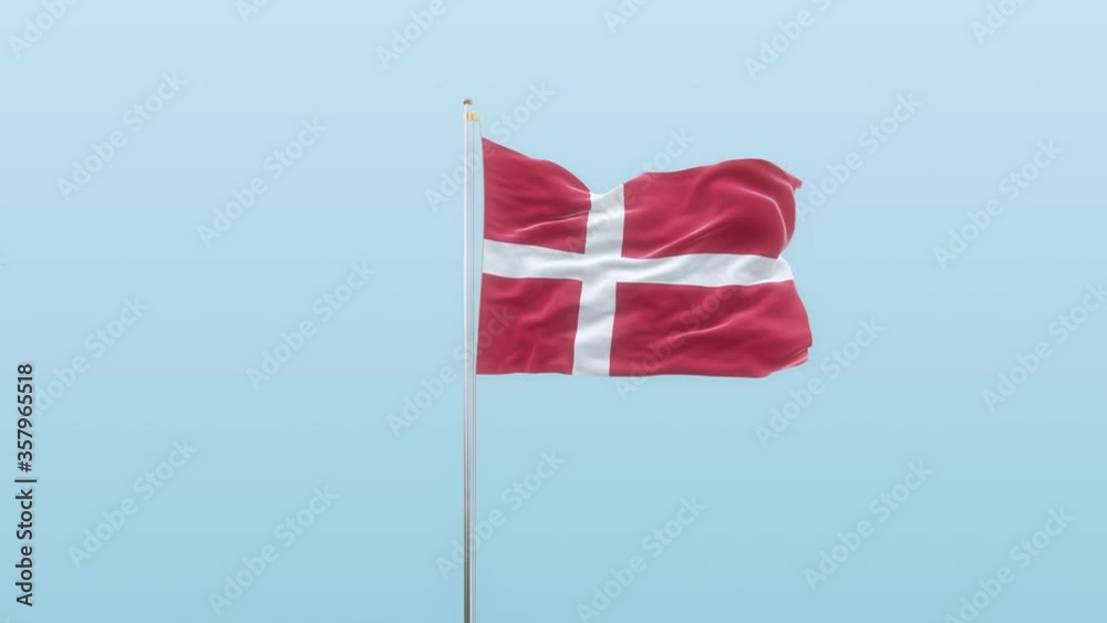 Denmark Flag With Alpha And Background With Different Angle Of Movement -3D rendering Denmark Flag With Alpha And Background With Different Angle Of Movement -3D rendering
