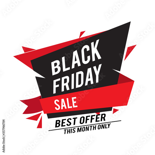 Black Friday sale design template with modern and simple design, place for text, November late Discount Offer. Can used for Design of Advertising, Promotion, Banner, Poster.