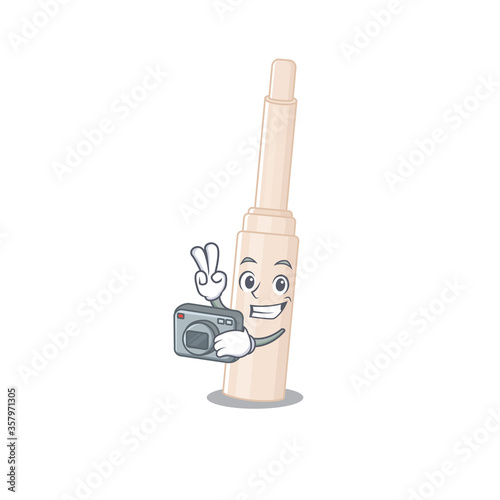 a professional photographer concealer stick cartoon picture working with camera