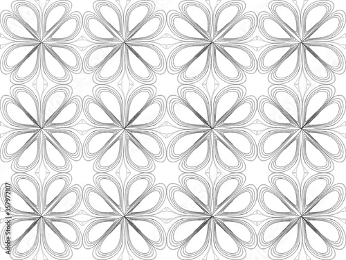 Seamless pattern design with floral background elements  beautiful ornaments