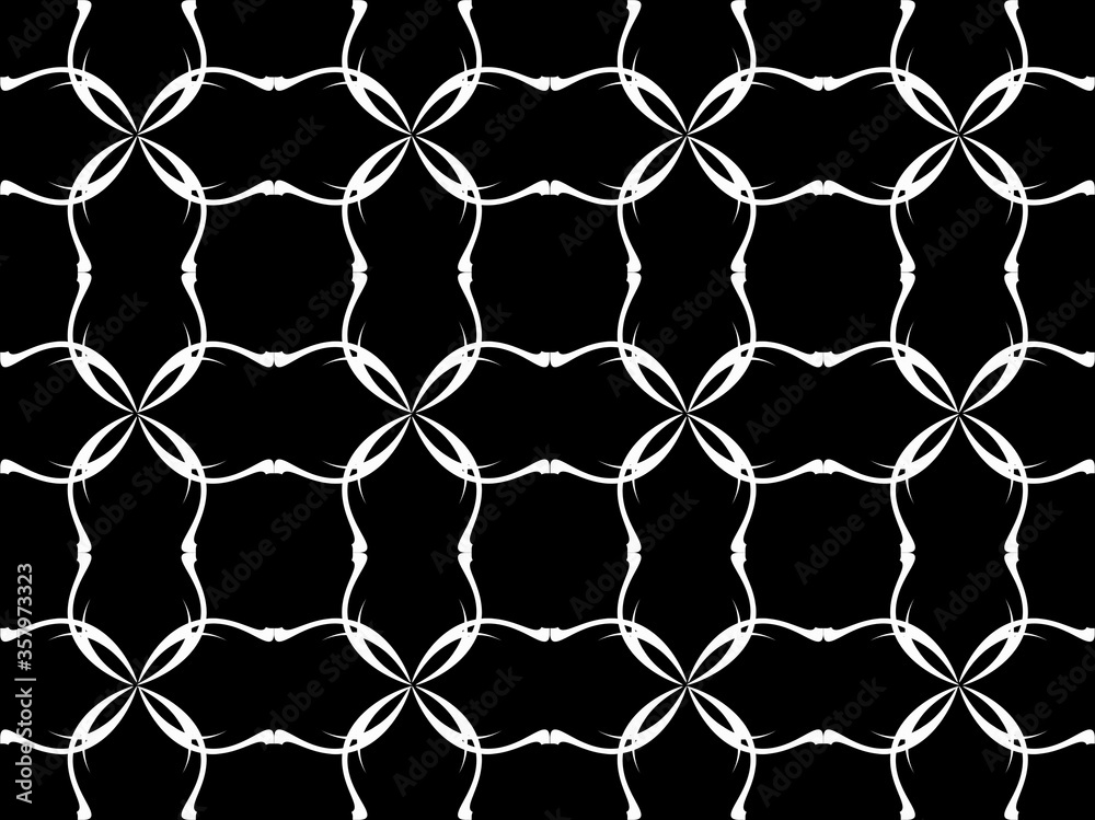 Fototapeta premium Seamless pattern design with floral background elements, beautiful ornaments