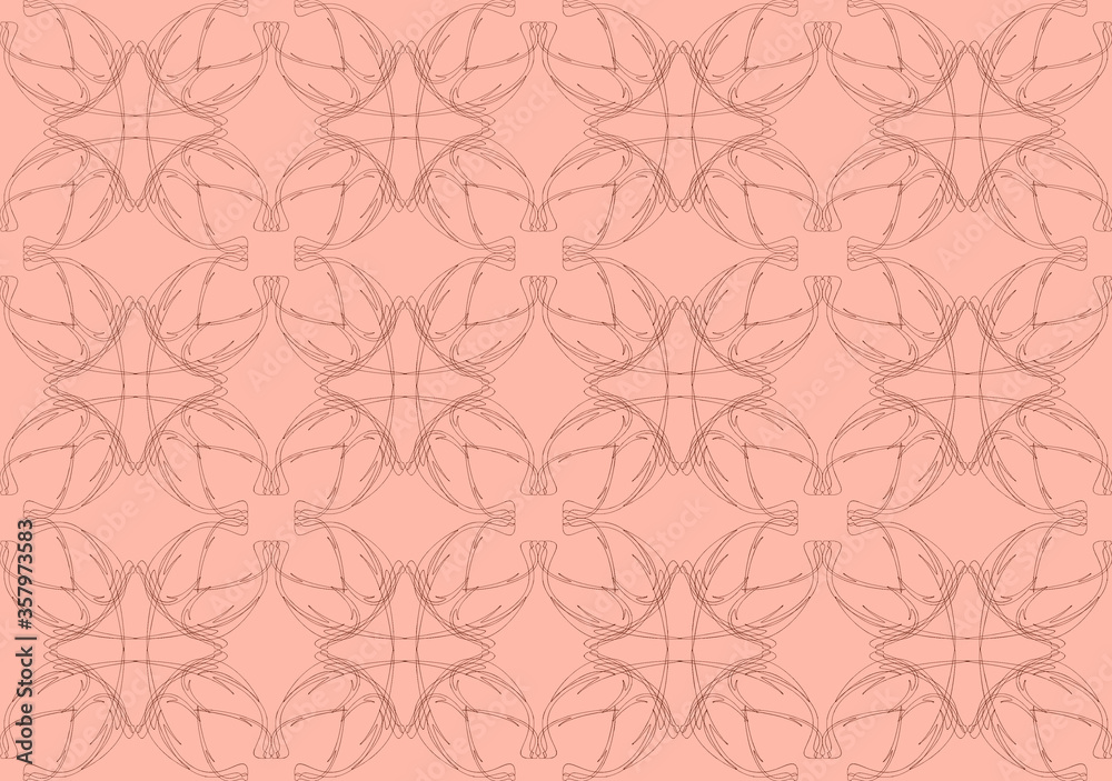 Seamless pattern design with floral background elements, beautiful ornaments