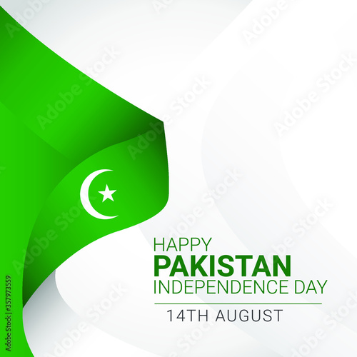 pakistan independence day vector template.
