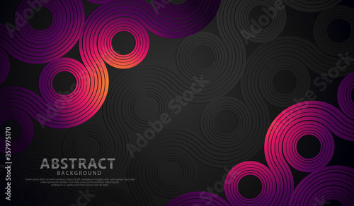 Abstract wave lines and round shapes background for element design and other users