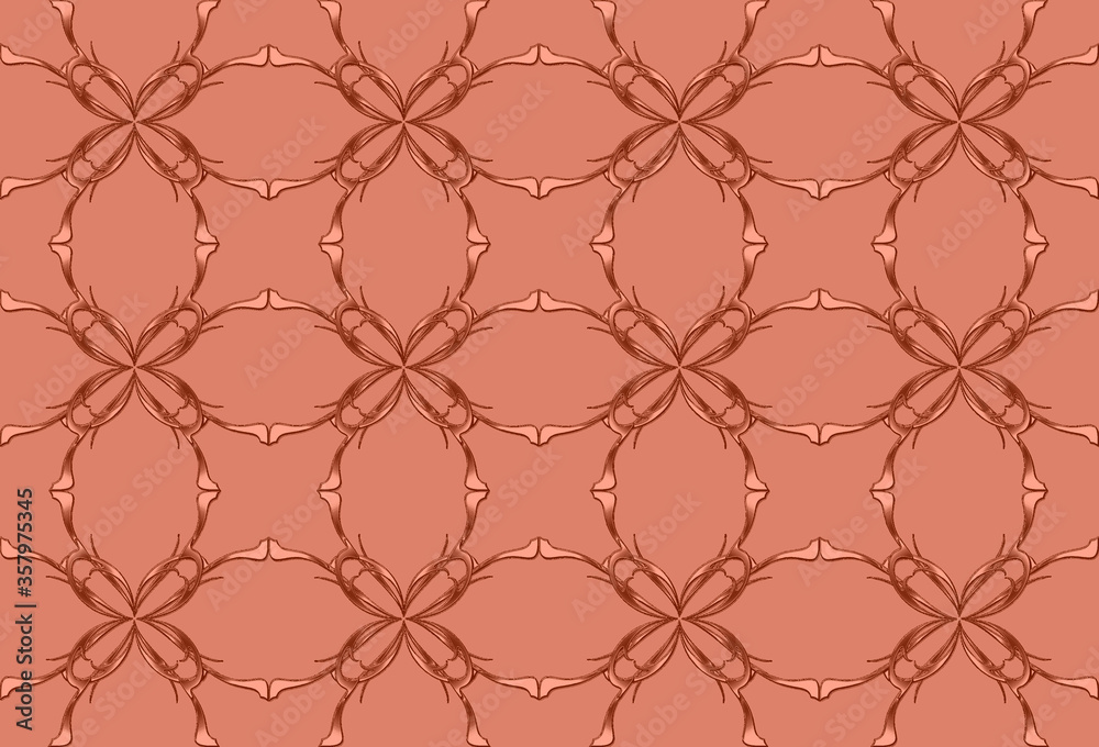 Fototapeta premium Seamless pattern design with floral background elements, beautiful ornaments