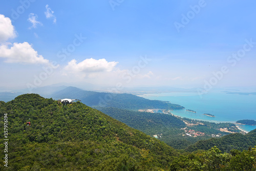 Beautiful panorama view of Langkawi island from sky bridge, Langkawi Malaysia © fiz_zero