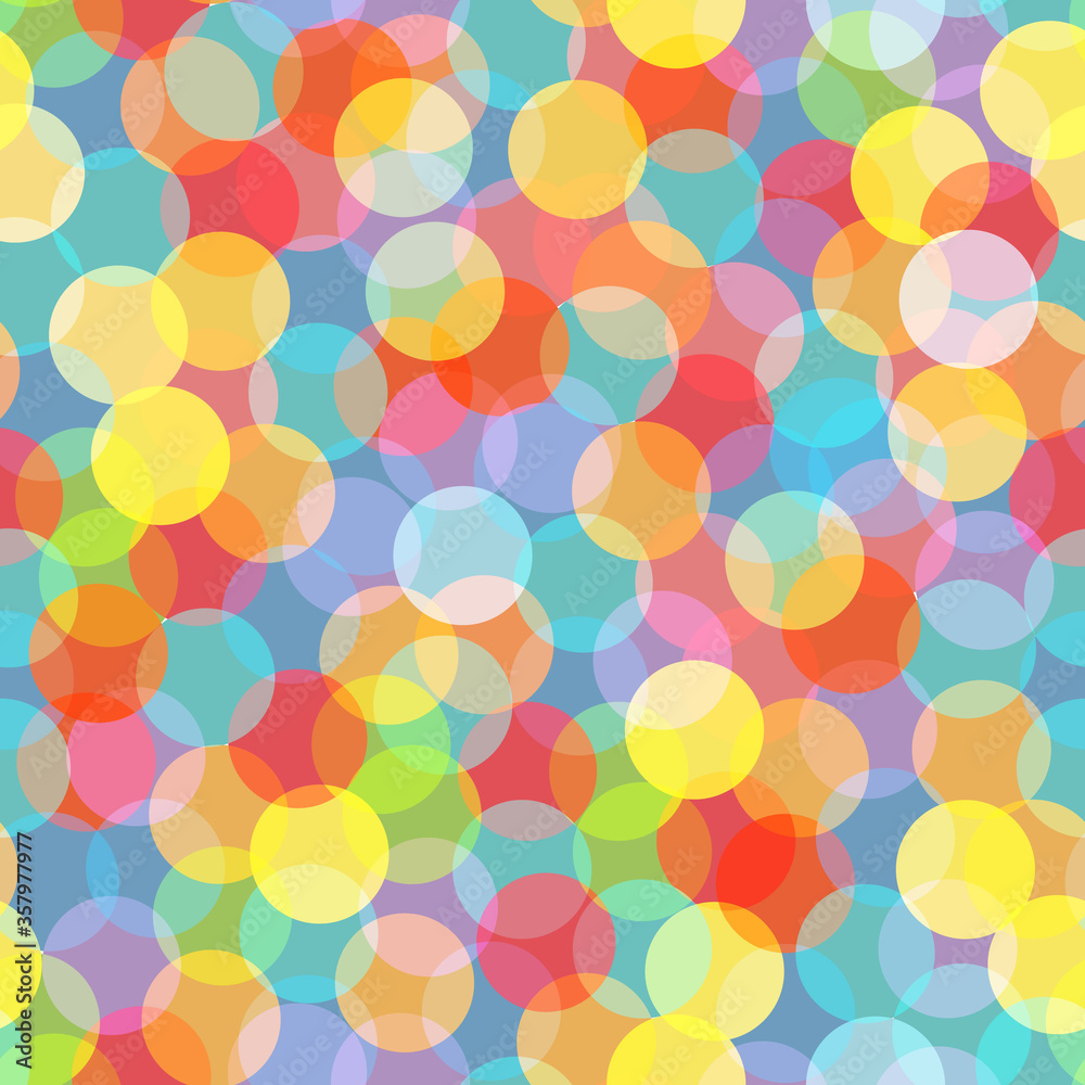 Celebration confetti seamless pattern. Colorful confetti texture for party design.