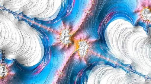 Fractal a never-ending pattern. Abstract Video Computer generated Fractal design. Fractals are infinitely complex patterns that are self-similar across different scales. Great for cell phone wall