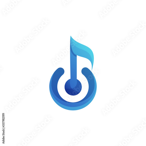 awesome music notes gradient illustrator