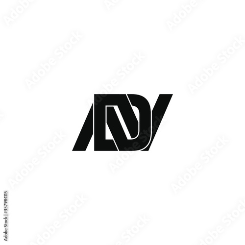 adv letter original monogram logo design