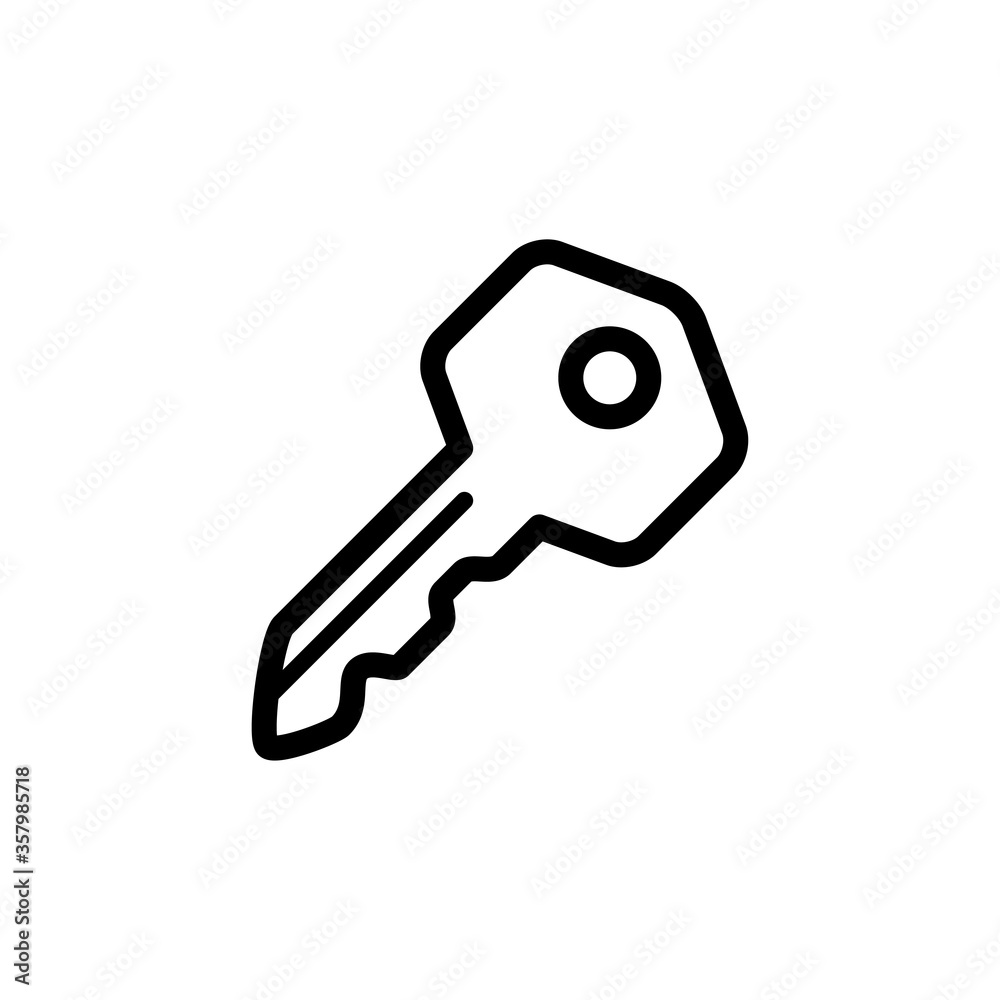 key icon line art design key icon line art design
