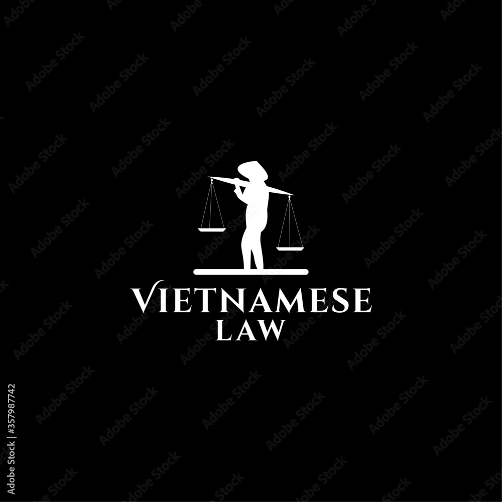 Vietnamese Law Logo Design Vector Vietnamese Law Logo Design Vector