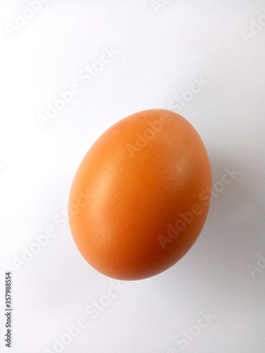 1 separate egg on a white background