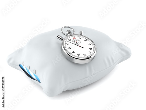 Pillow with stopwatch photo