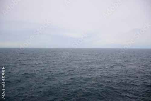 Seascape of North Sea all the way from Oslo to Copenhagen during winter
