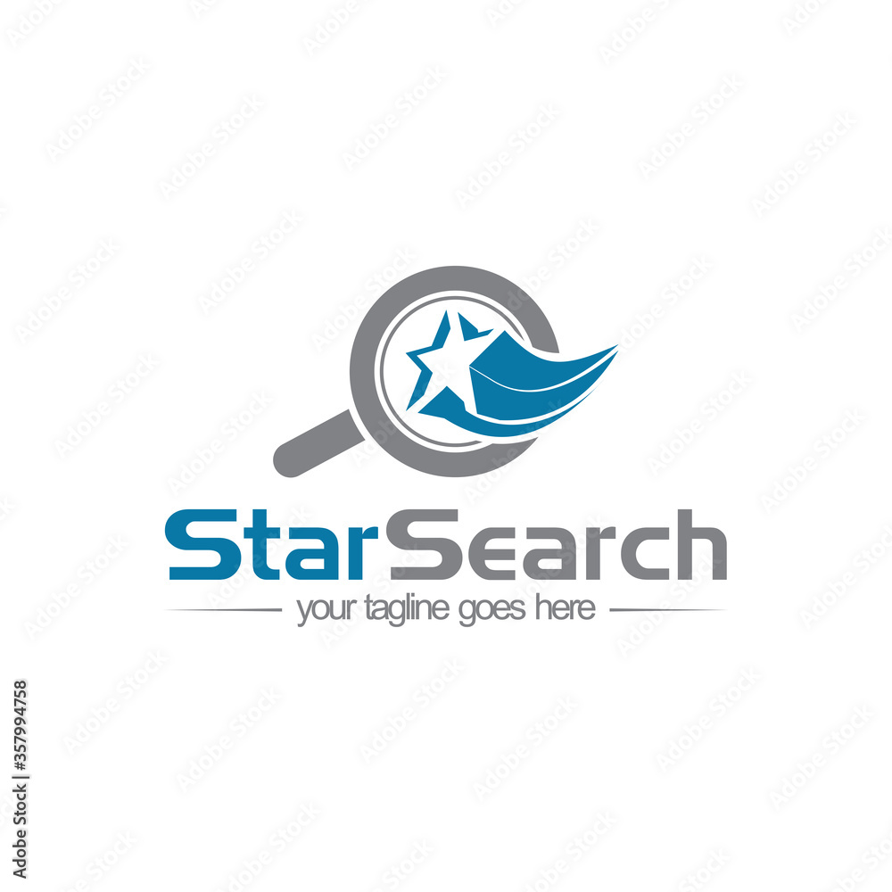 star search talent business logo design star search talent business logo design
