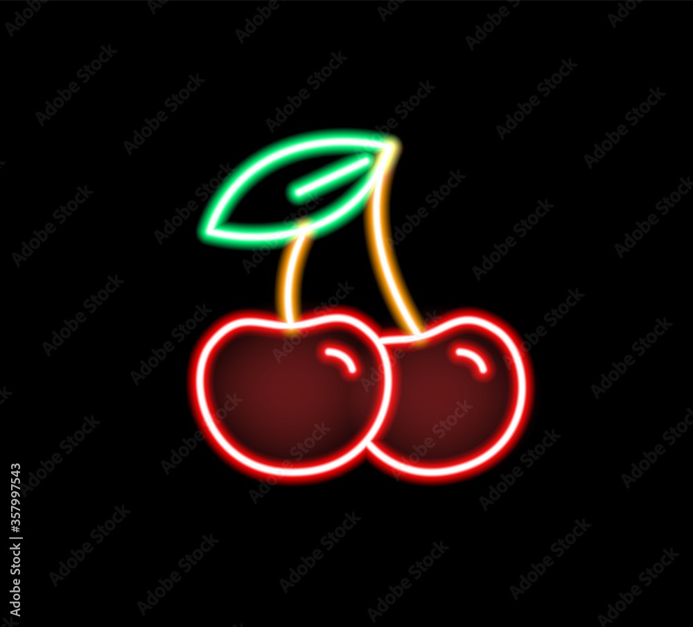 neon cherry light