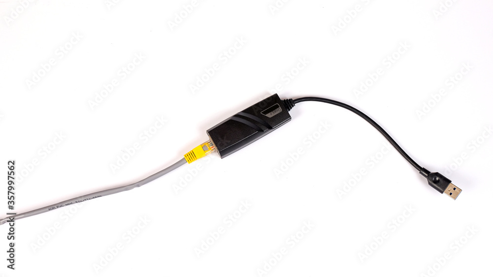 Landline RJ45 adaptor to USB jack for computer .network tool. Landline RJ45 adaptor to USB jack for computer .network tool.