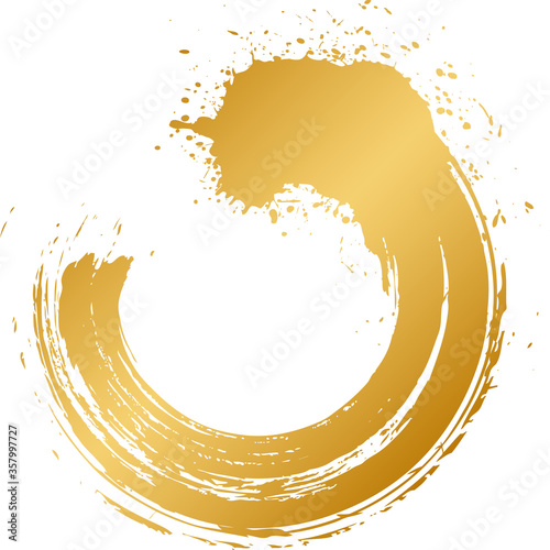 ブラシで書いた円