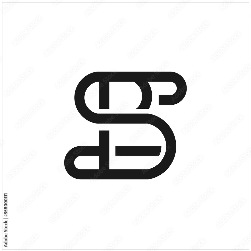 Initial Letter SB, BS Logo Template Design Initial Letter SB, BS Logo Template Design