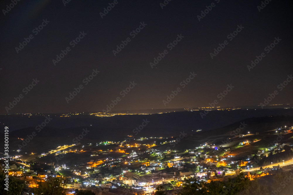 Fototapeta premium Blurred car lights with long exposure