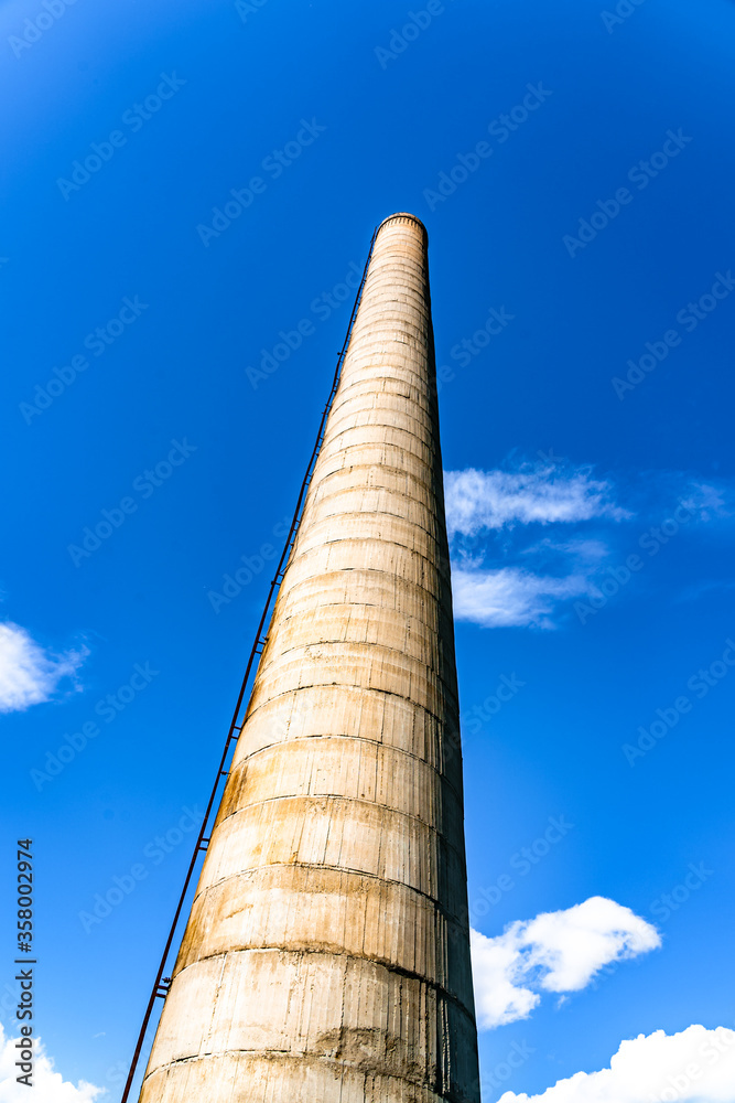 old Japanese concrete pipe of the Karafuto era on Sakhalin