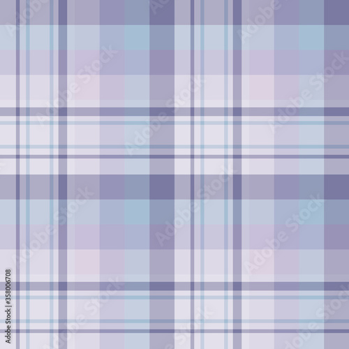 Seamless pattern in evening light violet and blue colors for plaid, fabric, textile, clothes, tablecloth and other things. Vector image.
