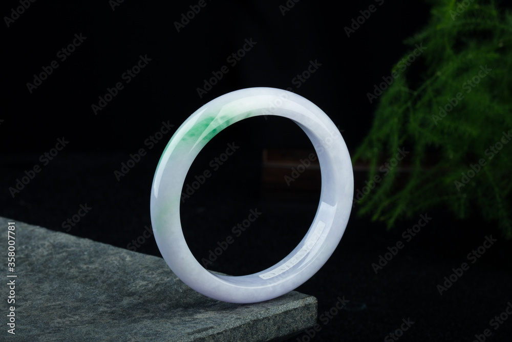 Green Burmese jade jadeite bangle or braclet