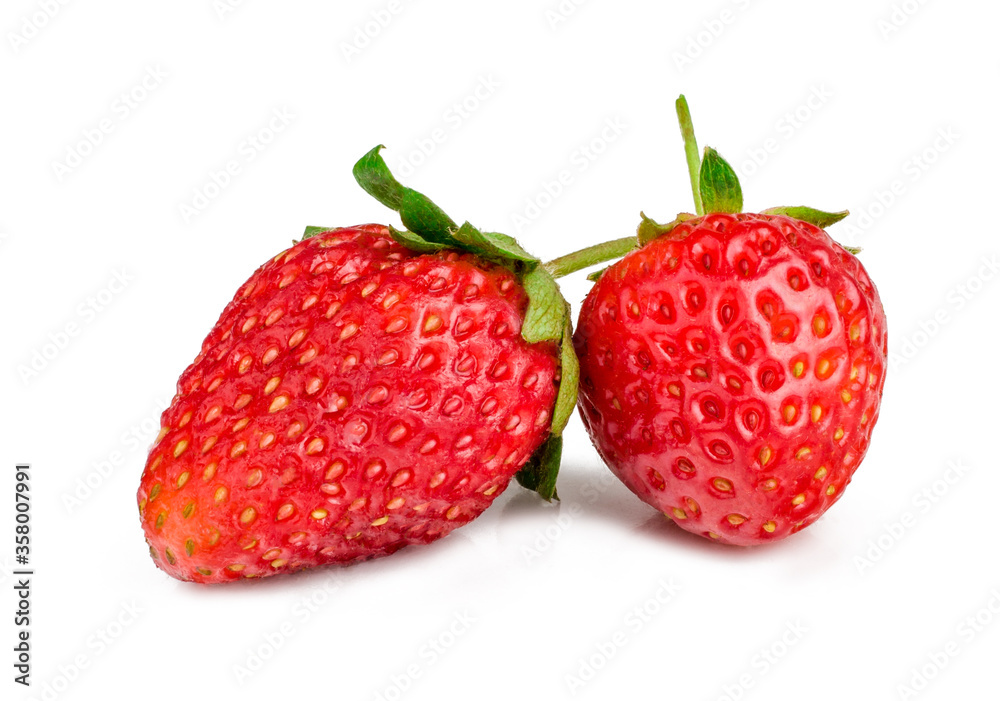Strawberries isolated on white. Strawberries isolated on white.