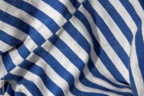 Canvas-taulu Shirt having a color in the form of alternating horizontal white stripes and stripes of a different color