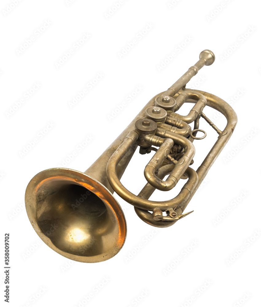 Obraz premium Old golden trumpet