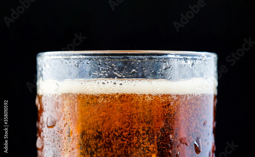 Wallpaper Mural ice cube in fizzy splashing water with soda bubble Torontodigital.ca