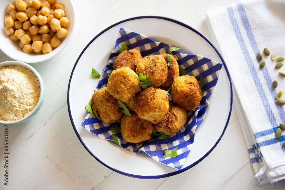 Chickpea vegan meatballs healthy food Chickpea vegan meatballs healthy food