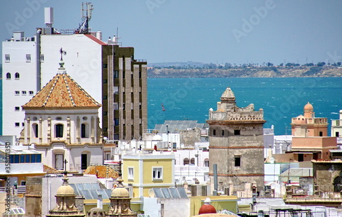 The City of Cadiz Spain Andalusia from the perspective of different viewpoints