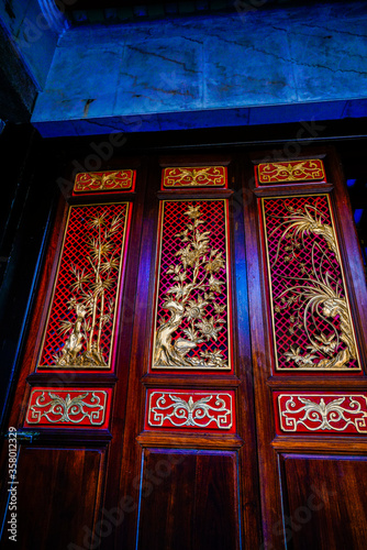 Nghia An Temple (Hoi Quan Nghia An - Chua Ong), one of Chinese Pagoda, one of the oldest temples in Saigon, Vietnam, Asia. photo