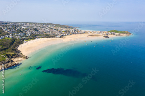Aerial photograph of St Ives, Cornwall, England