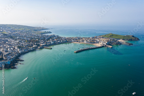 Aerial photograph of St Ives, Cornwall, England © Tim